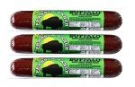 PEARSON RANCH SINCE 1959 Buffalo Wild Game Summer Sausage Pack of 3 6oz Buffalo Summer Sausage, Bison Summer Sausage Low-Carb, Gluten-Free, MSG-Free, Low-Fat