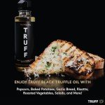 TRUFF Black Truffle Oil - Black Truffle Infused Olive Oil - Gourmet Dressing, Seasoning, Marinade, or Drizzle, Non-GMO, Gluten-Free, 5.6 fl.oz