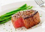 New York Steak & Seafood Gourmet Dinner for 2 - Jumbo Shrimp Appetizer for 2, Surf N' Turf Main Course of 2 6oz Fillet Mignons and 2 5oz Lobster Tails, 4 Potato Pancakes, 2 New York Mini Cheesecakes