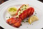 New York Steak & Seafood Gourmet Dinner for 2 - Jumbo Shrimp Appetizer for 2, Surf N' Turf Main Course of 2 6oz Fillet Mignons and 2 5oz Lobster Tails, 4 Potato Pancakes, 2 New York Mini Cheesecakes