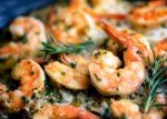 New York Steak & Seafood Gourmet Dinner for 2 - Jumbo Shrimp Appetizer for 2, Surf N' Turf Main Course of 2 6oz Fillet Mignons and 2 5oz Lobster Tails, 4 Potato Pancakes, 2 New York Mini Cheesecakes
