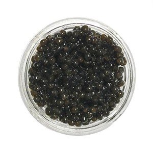 Royal Dark Beluga Hybrid Caviar - Huso/Baerii Sturgeon Roe - Giaveri Italian (7 ounce (200 grams))