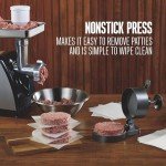 Weston Burger Press, Makes 4 1/2" Diameter Patties for Hamburger, Crab Cakes, Sausage, 1/4lb to 3/4lb, Spring Ejector for Easy Removal, Single, Non-stick Heavy-Duty Cast Aluminum