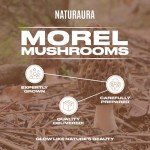 NATURAURA - 4 oz of Premium Whole Large Gourmet Dried Morel Mushrooms (Morchella Conica) - Tasty, Healthy, Nutritious & Umami Rich Protein Substitute, Vegan, Keto Friendly, Gluten Free (3 - 4 inches)