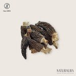 NATURAURA - 4 oz of Premium Whole Large Gourmet Dried Morel Mushrooms (Morchella Conica) - Tasty, Healthy, Nutritious & Umami Rich Protein Substitute, Vegan, Keto Friendly, Gluten Free (3 - 4 inches)