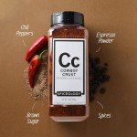 Spiceology - Cowboy Crust Espresso Chile Spice Blend - BBQ Rubs, Spices and Seasonings - Use On: Steak, Beef, Elk Pork, Chili, Venison, Nuts, Veal, or Fish - 16 oz
