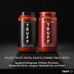 TRUFF Pasta Sauce Bundle, Black Truffle Marinara and Spicy Marinara | Flavorful Pair of Regular and Spicy Tomato Sauce for Pasta, Pizza, and More | Non-GMO, Vegan, Bundle of 2