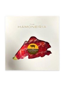 The Hamoneria: 3 oz Jamón Ibérico de Bellota, Premium Spanish Acorn-Fed Ham, 100% Pata Negra, Gourmet Dry-Cured Iberian Ham, Authentic Jamón from Spain, Hand-Sliced, Vacuum-Sealed for Ultimate Freshness