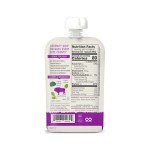 Serenity Kids 6+ Months Baby Food Pouches Puree Made With Ethically Sourced Meats & Organic Veggies | 3.5 Ounce BPA-Free Pouch | Grass Fed Bison, Kabocha Squash, Spinach | 6 Count