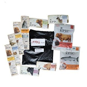 Ultimate Epic Jerky Stash Gift Set - Epic Variety Pack - Epic Strips, Bars and Bites - Beef Salmon Boar Deer Bison Jerky
