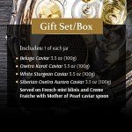 Gourmet Caviar Gift Set with Mother of Pearl Spoon