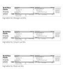 Red, Green & Black Lentils Variety Pack - 12 lbs