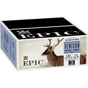 Venison Sea Salt & Pepper Snack Bars, 12 ct