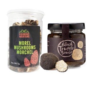 Dried Morel Mushrooms & Black Truffle Paste Combo