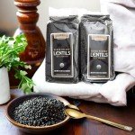 Organic Black Lentils with Golden Spoon - 16 Oz