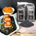 Organic Black Lentils with Golden Spoon - 16 Oz