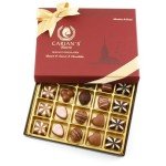 CARIANS Chocolate Gift Box, Box of Candy, Assorted Luxury Premium Gourmet Chocolate Gift Basket, Dark, Milk, White Chocolates & Truffles, Kosher, Halal, 20 Pc., 9.1 oz.
