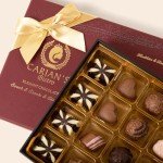 CARIANS Chocolate Gift Box, Box of Candy, Assorted Luxury Premium Gourmet Chocolate Gift Basket, Dark, Milk, White Chocolates & Truffles, Kosher, Halal, 20 Pc., 9.1 oz.