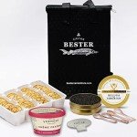OVERNIGHT GUARANTEED, Bester’s Royal Beluga Hybrid Caviar Gift Set - Rated Best Black Caviar in the World, 1oz (28G) Glass Jar with Free Blinis, Spoons, Gift Set (Huso huso x baerii)