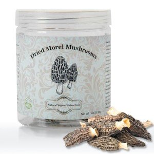 Generic Wild Organic Dried Morel Mushrooms, Premium Whole Large Dried Morel Mushrooms, Healthy, Nutrient-dense, Gluten Free, Dried Mushrooms (Morchella Conica) for Vegetarians, 1oz