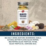 PS Seasoning Buried Treasure- Truffle Butter Seasoning, All-Purpose Truffle Seasoning, Seasoning Shaker with Black Truffle, Butter, Onion & Sea Salt