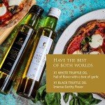 TruffleHunter - Black & White Truffle Oil Set - Extra Virgin Olive Oil for Cooking & Seasoning - 8.45 Oz X2