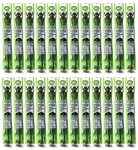 PEARSON RANCH SINCE 1959 Buffalo Meat Sticks Pack of 24 1oz Bison Jerky Sticks Exotic Meat, Low-Carb, Gluten-Free, MSG-Free, High-Protein, Low-Fat, Paleo and Keto Friendly