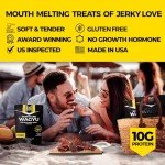 Five Star Wagyu Teriyaki Beef Jerky, Soft & Mouth Melting Tender Jerky, Award-Winning Premium Beef Jerky, No Artificial Ingredients, Premium Gift Snack, Nitrate/Nitrite-Free, Gluten-Free, Wagyu Beef Snacks (2 Pack of 2 Oz - Total 4oz)