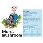 QIANPINHUI Morel Mushroom Organic Dried Morel Mushrooms, Dehydrated Gourmet Morchella Conica Edible Mushrooms for Cooking 1oz, 28.35g - New Sealed Packaging