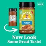 Newman's Own Seafood Seasoning; Perfect Spices for your favorite fish like Salmon and Cooking Lobster Tails; No MSG, Gluten Free; Kosher; 9.35 Oz. Bottle