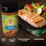 Newman's Own Seafood Seasoning; Perfect Spices for your favorite fish like Salmon and Cooking Lobster Tails; No MSG, Gluten Free; Kosher; 9.35 Oz. Bottle