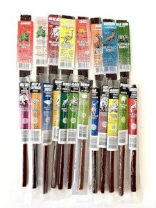 Buffalo Bob's Exotic Jerky Set- Staff Favorite 20 Piece Assortment: Alligator, Buffalo, Venison, Wild Boar, Duck, Elk - BBQ, Cajun, Peppered, Teriyaki