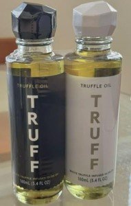 Black & White Truffle Infused Olive Oil Combo Set 5.4 oz in Elegant Glass Bottles Total 10.8 oz, Great Gift for Holidays