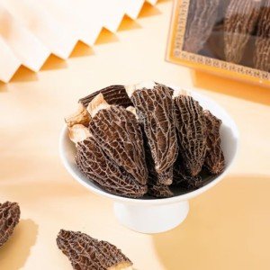 Premium Grade Dried Morel Mushrooms (Morchella Conica), 4 oz Gourmet Morel Mushrooms Dehydrated Delicacies Nourishing Morchella Conica羊肚菌