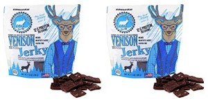 PEARSON RANCH SINCE 1959 Grass Fed Venison Jerky Pack of 2 Venison (Made with added Beef) - Low-Carb, Gluten-Free, No MSG, Paleo and Keto Friendly Jerky