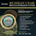 SKAZKA CAVIAR - Russian Czar Beluga Sturgeon Caviar - Premium Dark/Grey Caviar, Fish Roe, Caviar Food, Overnight Delivery - Creamy Flavor - 8 Oz