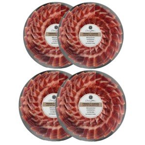Cinco Jotas 5J 100% Iberico Acorn-Fed Ham, 2.5 oz - Gourmet Spanish Delicacy, Handcrafted, Naturally Cured, Gluten-Free, Authentic Jamón Iberico Perfect for Tapas & Charcuterie (Four Pack, 4, Count)
