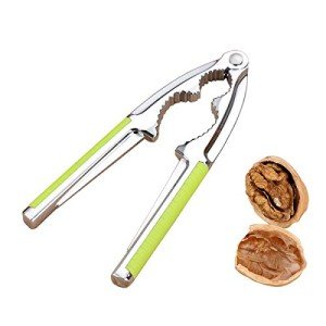 Kunovo Nutcracker for Nuts,Nut Cracker Tool for Walnut,Pecan,Macadamias,Hazelnuts, Almonds, Lobster,Crab(Green)