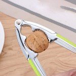Kunovo Nutcracker for Nuts,Nut Cracker Tool for Walnut,Pecan,Macadamias,Hazelnuts, Almonds, Lobster,Crab（Green）