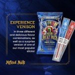 Mythical Meats Merry Meat Pack – 10 Holiday Themed Venison and Beef Snack Sticks – Dried & Dehydrated Meats Flavored to Perfection – High Protein Snacks
