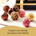 Godiva Chocolatier Signature Assorted Chocolate Truffle Gift Box for Birthday, Thank You, Anniversary, Congratulations Gift Basket Gourmet Candy with Creamy Ganache in Milk, White, Dark Chocolate, 24pc