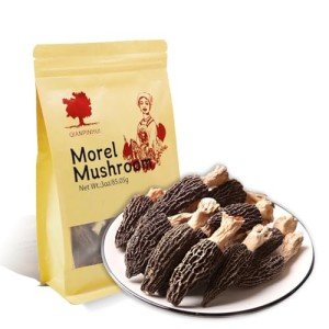 QIANPINHUI Morel Mushroom Dehydrated Gourmet Morchella Conica Edible Mushrooms Organic Dried Morel Mushrooms for Cooking 3oz/85g