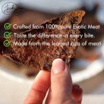 Exotic Jerky Gift Box for Men - 8 Piece Exotic Jerky & Meat Sticks Gift Set - Healthy Exotic Jerky Gift Box Includes Venison, Elk, Buffalo, and Wild Boar Jerky and Meat Sticks - Great Gifts For Men