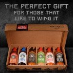 Melinda’s Craft Wing Collection - Craft Wing Sauce & Condiment Gift Set for Buffalo Wings - Black Truffle Hot Sauce, Thai Sweet Chili, Japanese BBQ, Ghost Pepper Wing Sauce & More - 12 oz, 6 Pack