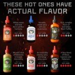 Melinda’s Craft Wing Collection - Craft Wing Sauce & Condiment Gift Set for Buffalo Wings - Black Truffle Hot Sauce, Thai Sweet Chili, Japanese BBQ, Ghost Pepper Wing Sauce & More - 12 oz, 6 Pack