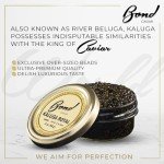 Kaluga Caviar, Black Caviar Eggs for Blinis - Fish Caviar Delight - Premium Beluga Caviar Food Experience, Malossol Fish Roe with Sea Salt, Smooth Flavor - 2 ounce (56g) Glass Jar