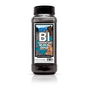 Sasquatch BBQ - Black Gold - Truffle Rub from Spiceology - Use On: Beef, Bison, Elk and Venison - Barbeque Rubs, Spices and Seasonings - 24 oz