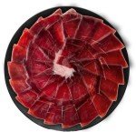 Iberico Acorn-Fed Ham - Sliced Jamon Pata Negra, 3 oz | Premium Spanish Dry-Cured Ham, Gourmet Charcuterie, 100% Bellota, Rich Flavor, Imported Iberian Delicacy