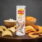 Pop SNAX Asian LaysChips, 2-Pack | Black Truffle Flavor | Imported Exclusive Lay | Foreign Snack, 7.34 oz