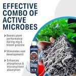 King Crab Instant Compost Tea, Root Stimulator for Plants, Ultra Concentrated OMRI Organic Bacteria, 275 Million Organisms per ml, Roses, Tomatoes, Houseplants, Soil Conditioner, Soil Microbes